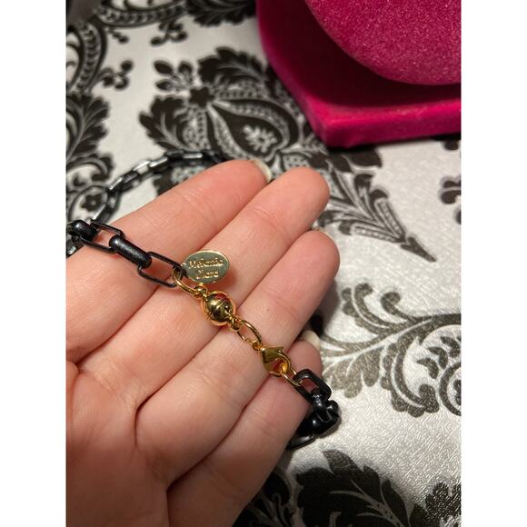 By Alexa Rae (BAR) Graffiti block sun gold and black necklace - Picture 3 of 4